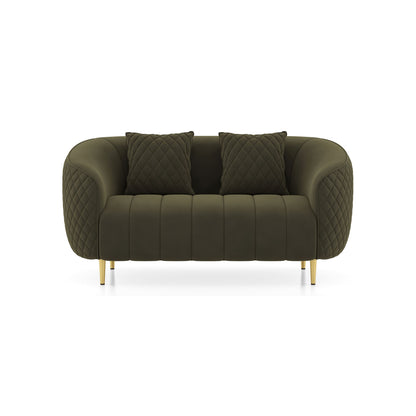 Quilted Channel Back 3 Seater Sofa
