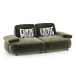 Modern 2-Seater Sofa with Plush Cushioned Seating-Shivora Crafts