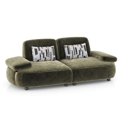 Modern 2-Seater Sofa with Plush Cushioned Seating-Shivora Crafts