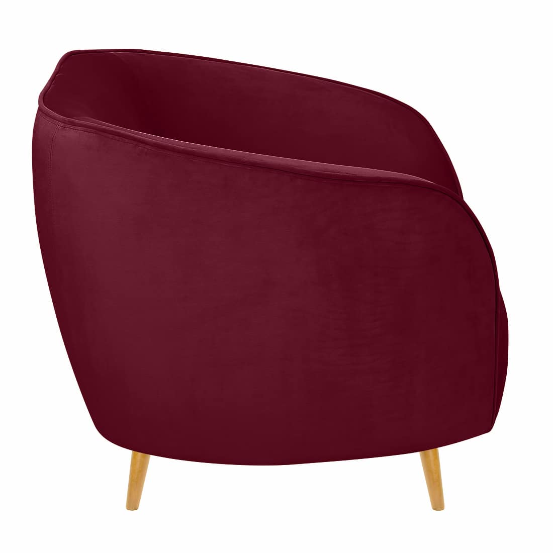 Modern Curved Channel Tufted 3-Seater Sofa- Shivora Crafts