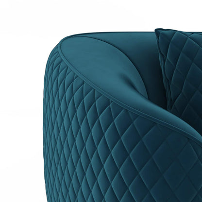 Quilted Channel Back 3 Seater Sofa