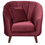 Modern Curved Barrel Accent Armchair