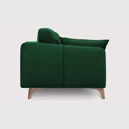 Modern Roma Fabric Green 3 Seater Sofa