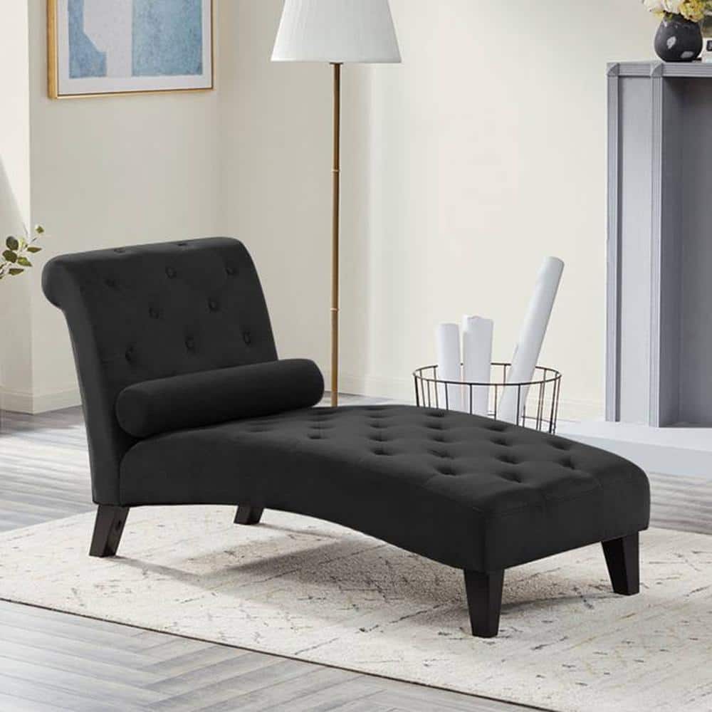 Modern Tufted Chaise Lounge Chair – Upholstered Reclining Accent Seat-Shivora Crafts