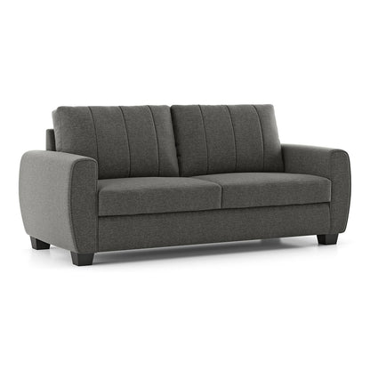 Modern 3-Seater Sofa with Vertical Channel Back-Shivora Crafts