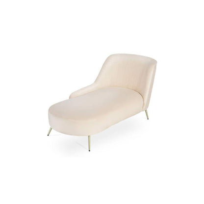Modern Curved Lounge Chaise Chair – Elegant Upholstered Accent Seat-Shivora Crafts