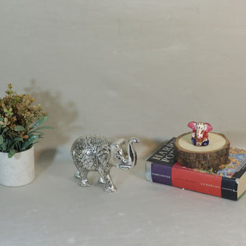 Metal Elephant Small — Handcrafted Decorative Figurine