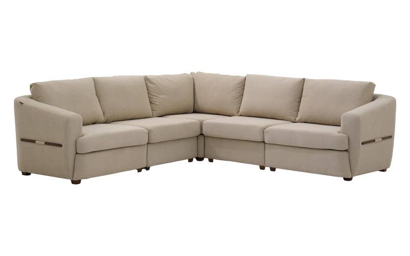 Modern L-Shaped Sectional Sofa with Corner Chaise