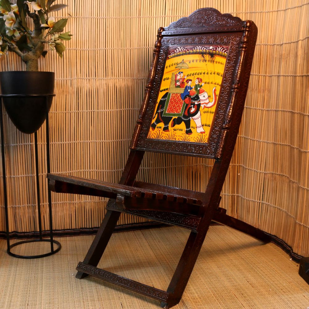 Wooden Painted Mehrap Chair Single