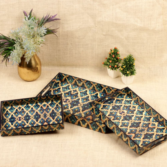 PRINTED TRAY SET OF 3