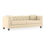 Modern 3-Seater Tufted Sofa with Rolled Arms-Shivora Crafts