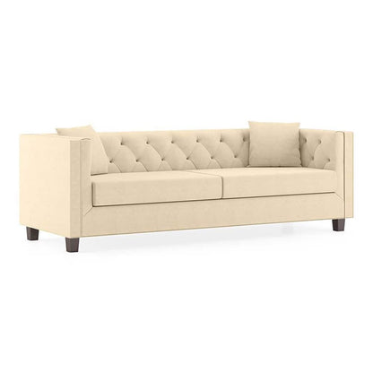 Modern 3-Seater Tufted Sofa with Rolled Arms-Shivora Crafts