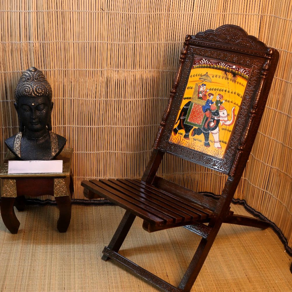 Wooden Painted Mehrap Chair Single