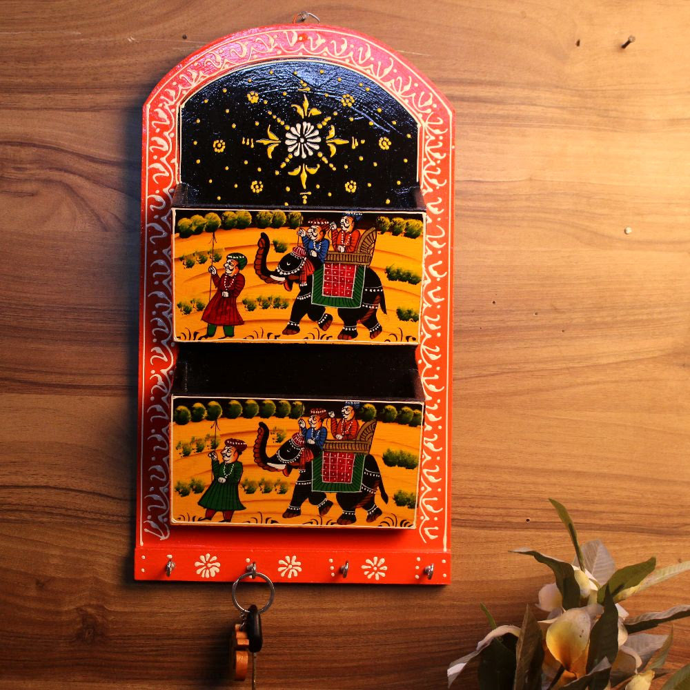 Letter Rack Double & Key Stand