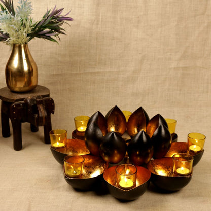 17 Batti Diya with Glass