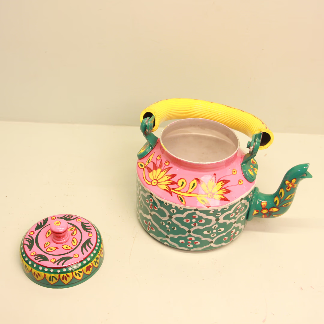Printed Tea Kettle — Handcrafted Decorative Chai Ketli