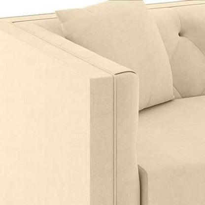Modern 3-Seater Tufted Sofa with Rolled Arms-Shivora Crafts