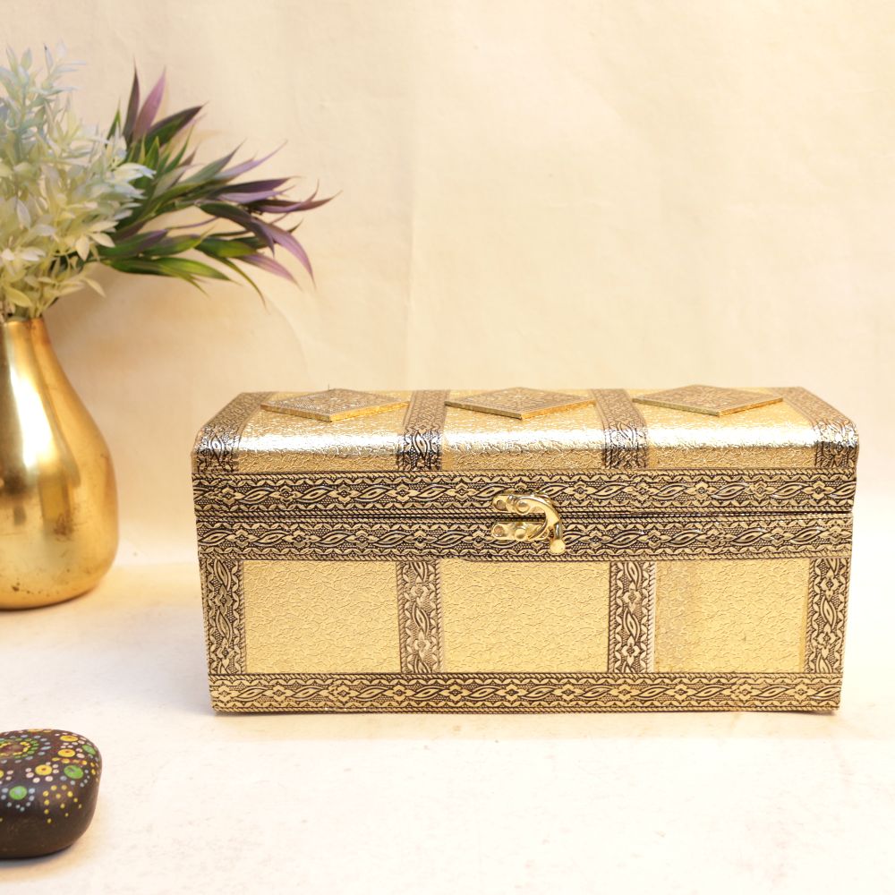 Handcrafted 3 Jar Dry Fruit Box with Regzin Finish – Premium Decorative Storage & Gift Box