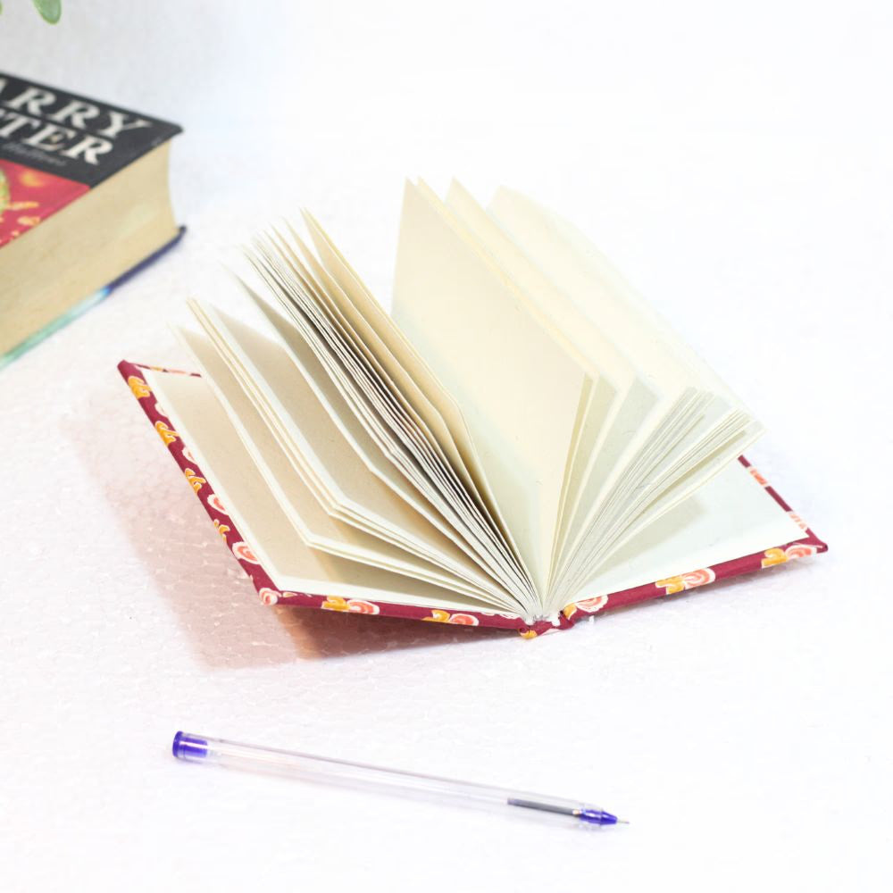 Cloth Diary 6x4 — Handcrafted Fabric Cover Notebook