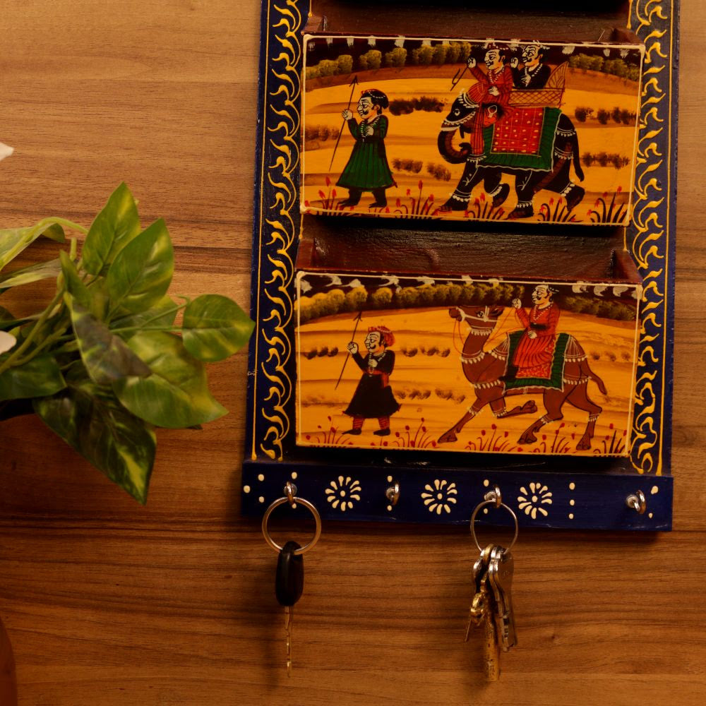 LETTER RACK TRIPLE KEY HOLDER