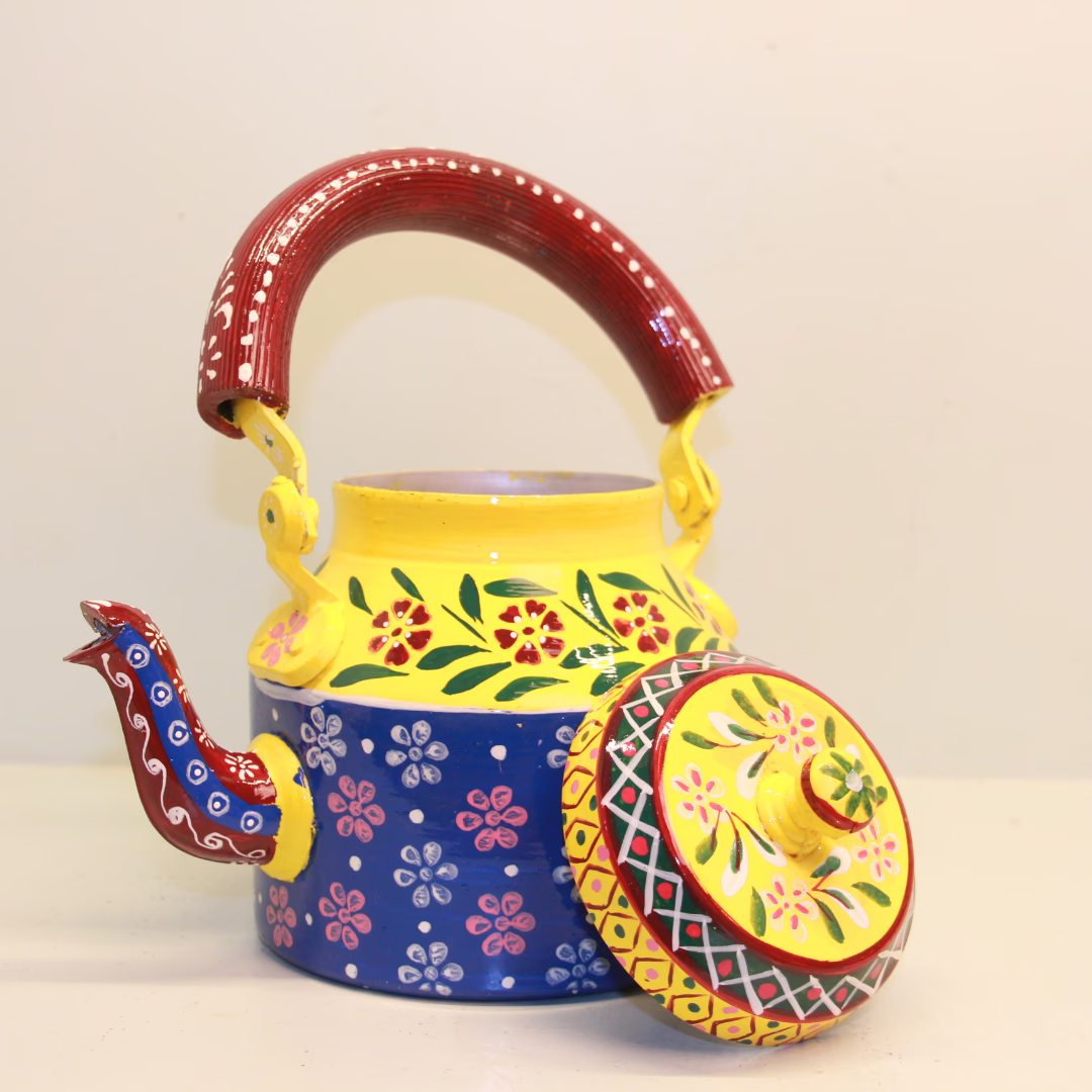 Printed Tea Kettle — Handcrafted Decorative Chai Ketli