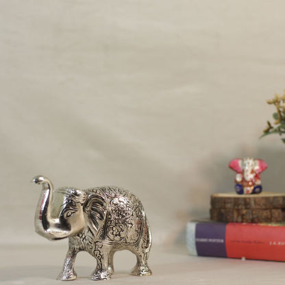 Metal Elephant Small — Handcrafted Decorative Figurine