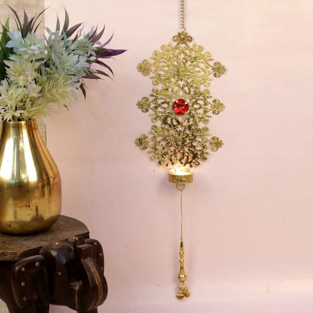 Traditional Indian Hand Painted Hanging Decor