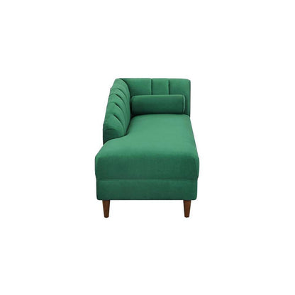 Modern Curved Chaise Lounge Sofa – Upholstered Accent Loveseat-Shivora Crafts
