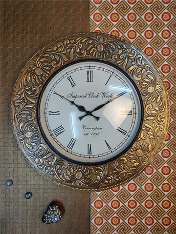 18 INCH ASSORTED CLOCK FLAT /FLOWER