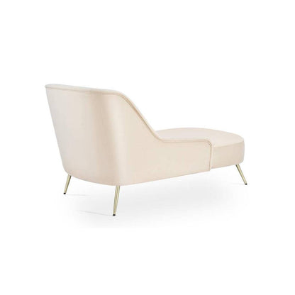 Modern Curved Lounge Chaise Chair – Elegant Upholstered Accent Seat-Shivora Crafts