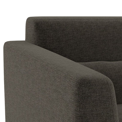 Modern 2 Seater Sofa with Cushioned Backrest & Wooden Legs