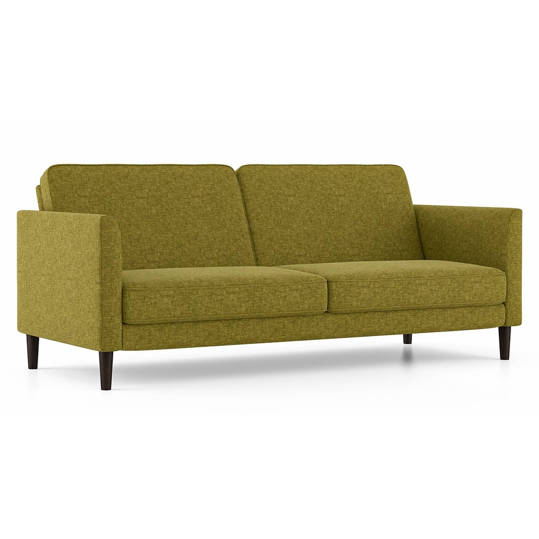 Modern 3 Seater Fabric Sofa with Cushioned Backrest- Shivora Crafts