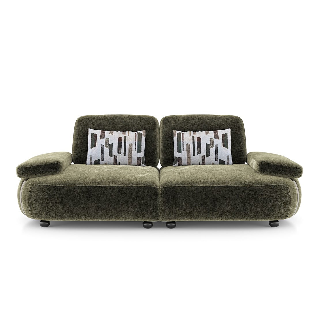 Modern 2-Seater Sofa with Plush Cushioned Seating-Shivora Crafts