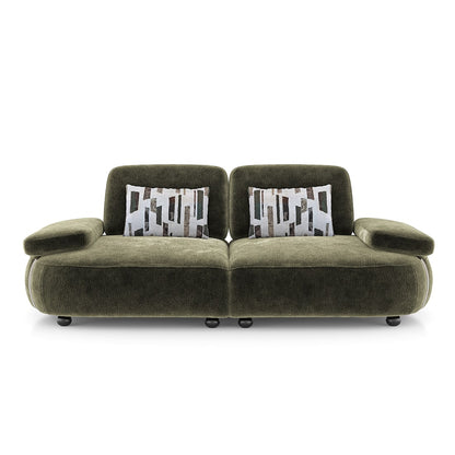 Modern 2-Seater Sofa with Plush Cushioned Seating-Shivora Crafts