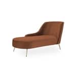 Modern Curved Lounge Chaise Chair – Elegant Upholstered Accent Seat-Shivora Crafts
