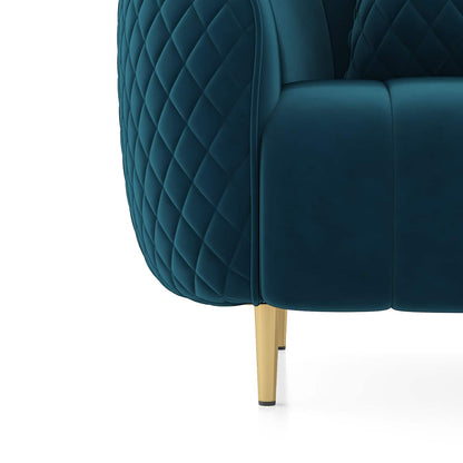 Quilted Channel Back 3 Seater Sofa