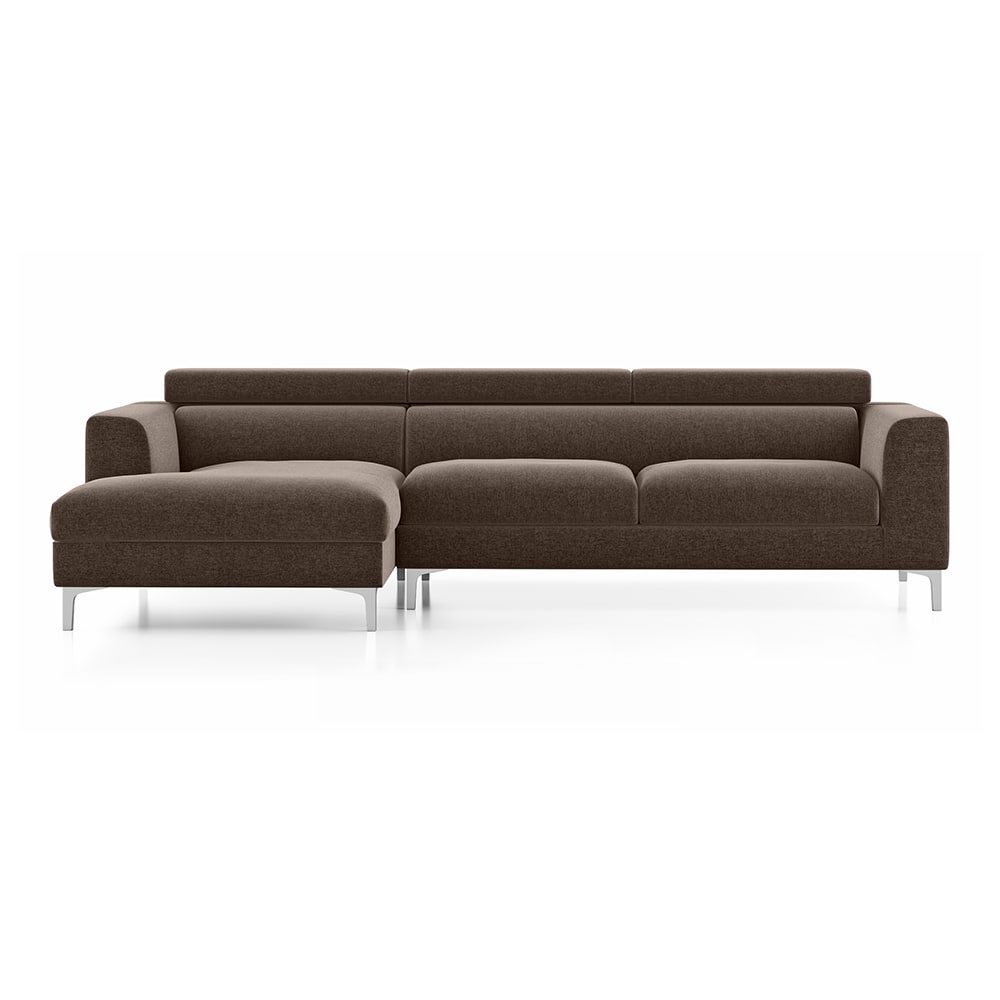 Modern L-Shaped Sectional Sofa with Chaise-Shivora Crafts