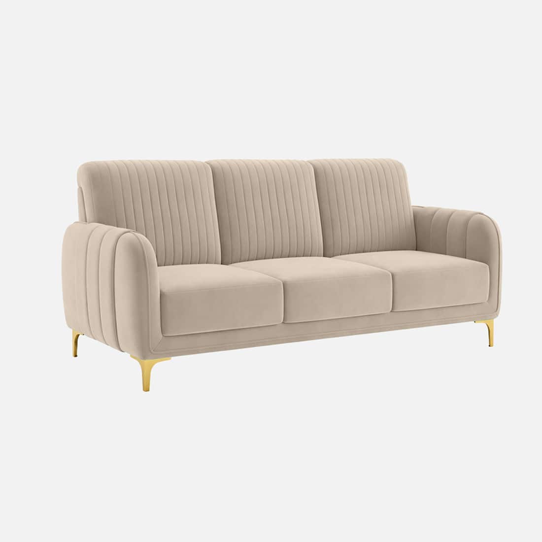 Modern Vertical Channel 2 Seater Sofa
