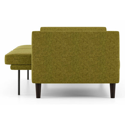 Modern 3 Seater Fabric Sofa with Cushioned Backrest- Shivora Crafts