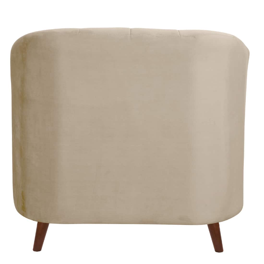Modern Curved Barrel Accent Armchair
