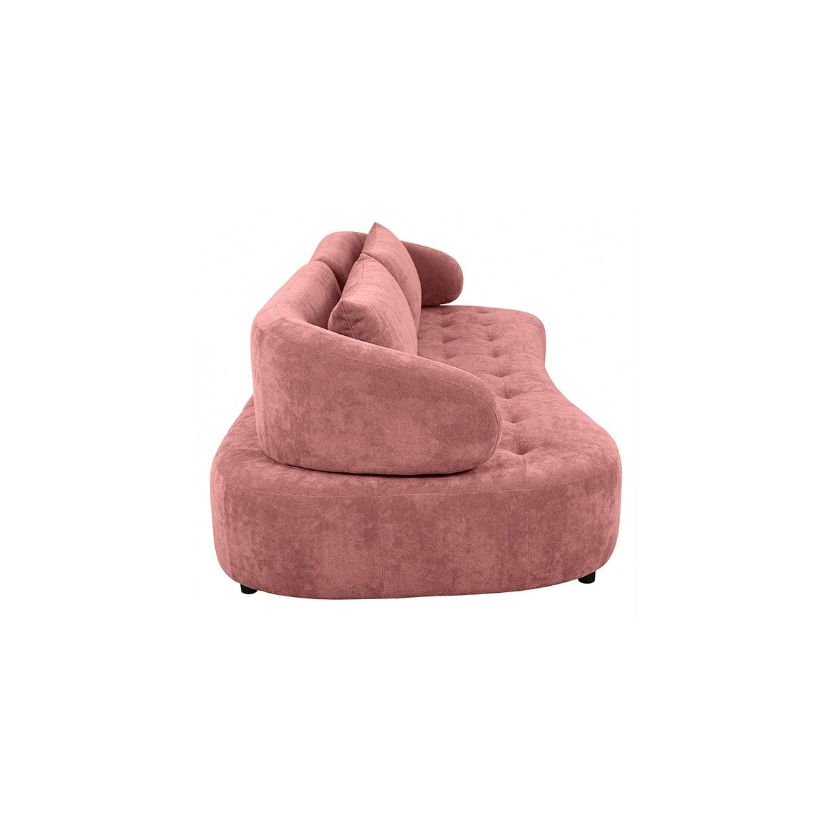 Modern 3 Seater Tufted Sofa | Fabric Upholstered Living Room Sofa