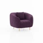 Quilted Channel Back Accent Armchair - Shivora Crafts