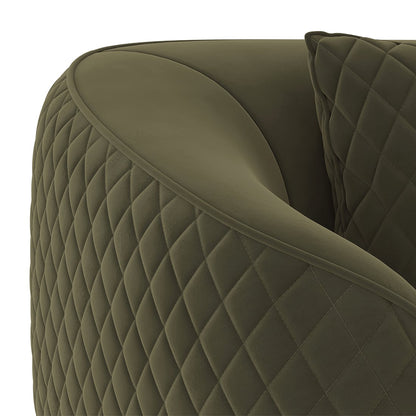 Quilted Channel Back 3 Seater Sofa
