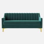 Modern Vertical Channel Tufted 3-Seater Sofa - Shivora Crafts