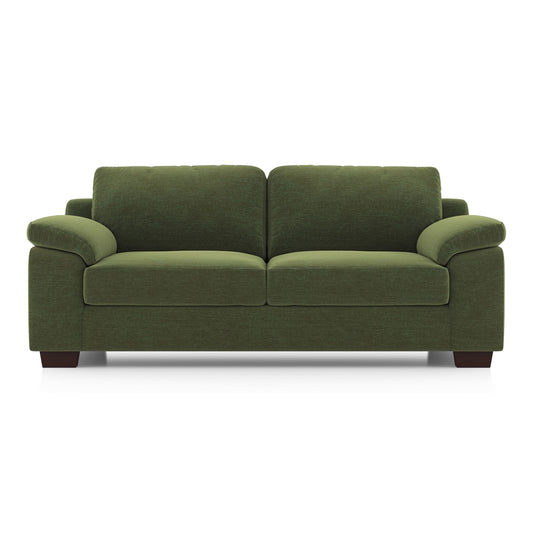 Modern 3 Seater Sofa | Plush Upholstered Sofa with Rolled Arms- Shivora Crafts