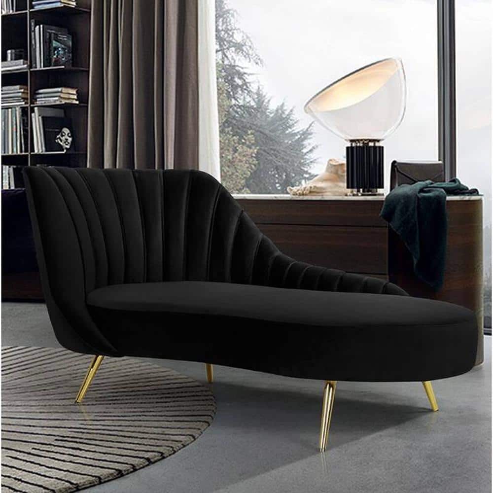 Modern Curved Chaise Lounge Chair – Sculptural Upholstered Accent Seating-Shivora Crafts