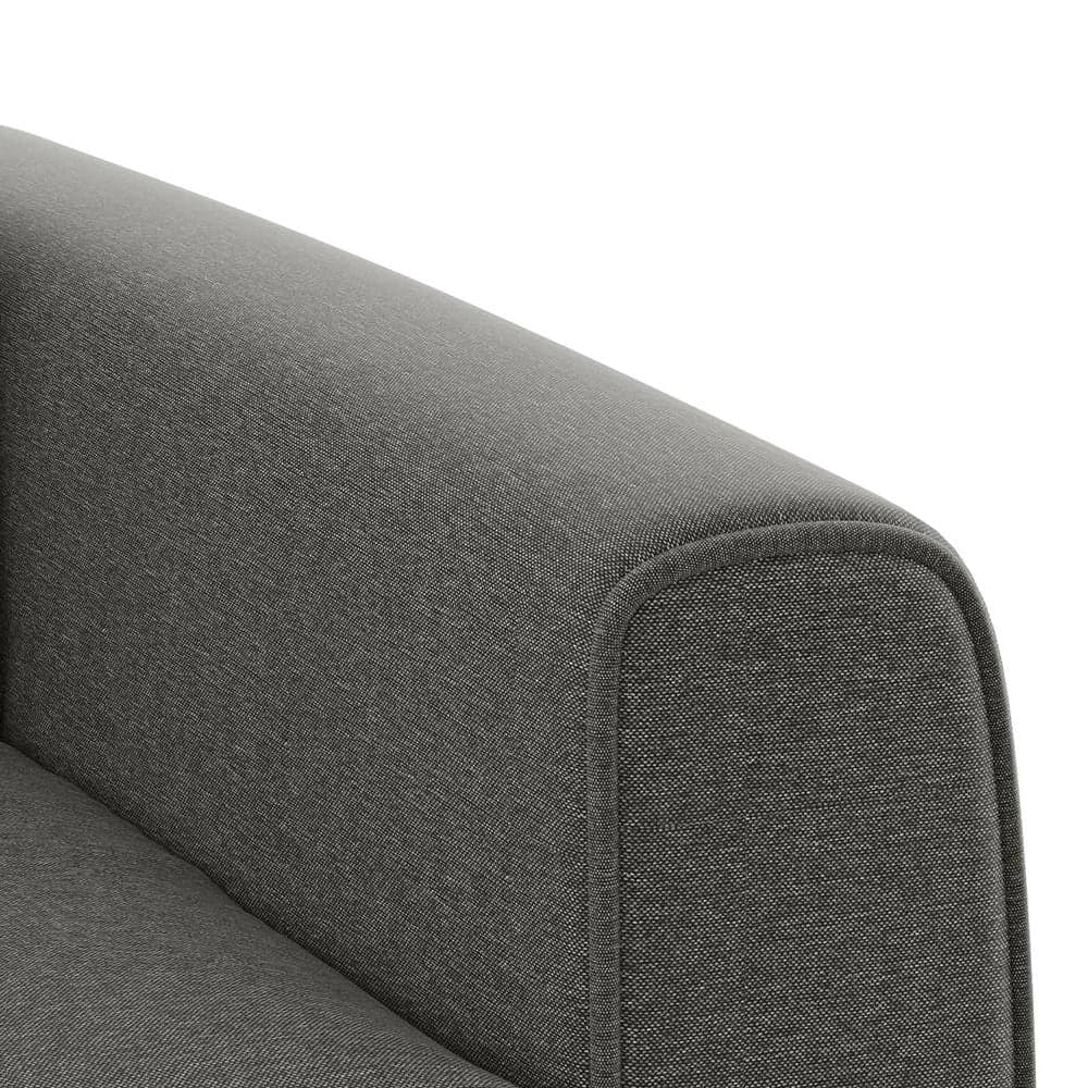Modern 3-Seater Sofa with Vertical Channel Back-Shivora Crafts