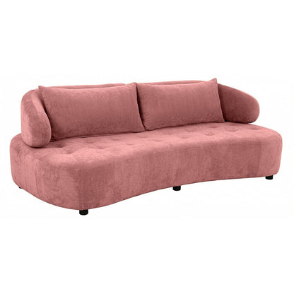 Modern 3 Seater Tufted Sofa | Fabric Upholstered Living Room Sofa