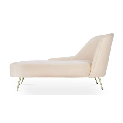 Modern Curved Lounge Chaise Chair – Elegant Upholstered Accent Seat-Shivora Crafts