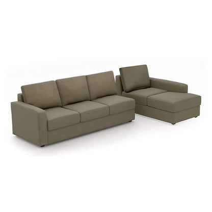 Modern L-Shaped Sectional Sofa with Chaise Lounge